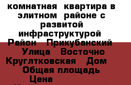 3  комнатная  квартира в  элитном  районе с  развитой  инфраструктурой › Район ­ Прикубанский › Улица ­ Восточно-Круглтковская › Дом ­ 28/2 › Общая площадь ­ 50 › Цена ­ 8 000 000 - Краснодарский край Недвижимость » Квартиры продажа   . Краснодарский край